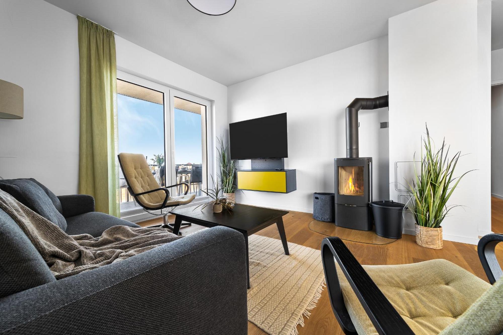Appartement Ocean Star- 1 Og, Balkon, Hafenblick, Kamin à Olpenitz Extérieur photo
